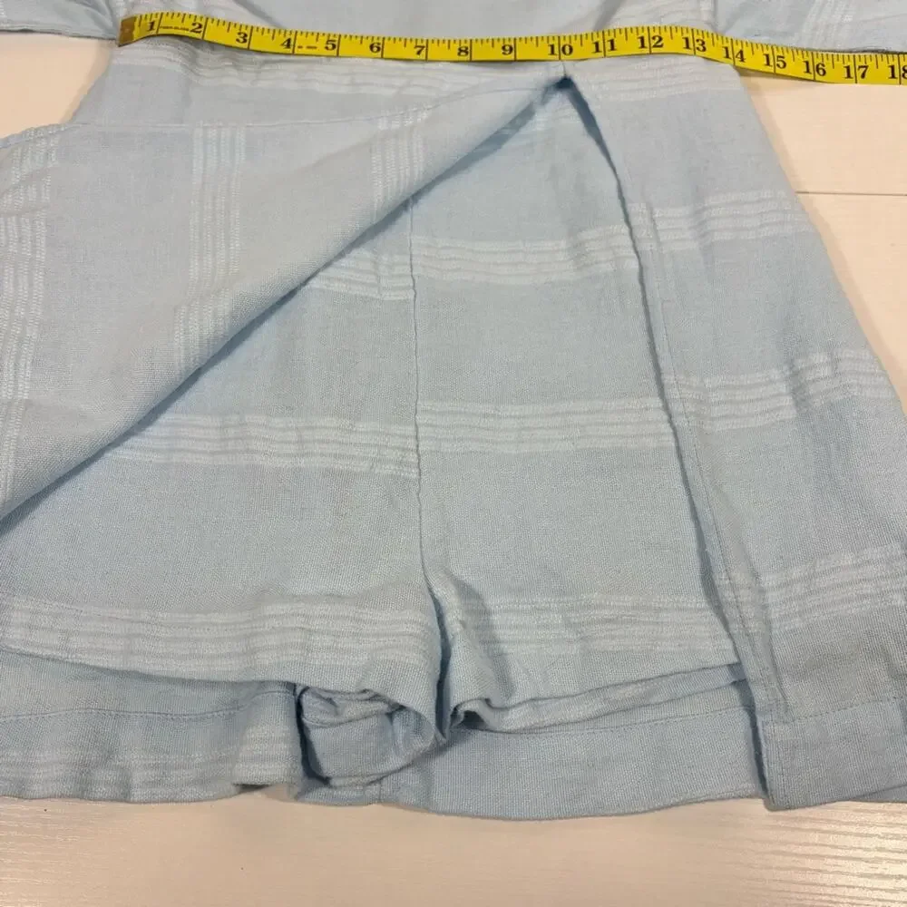 Free People Light Blue Romper (back is even cuter than the front) Small V0427